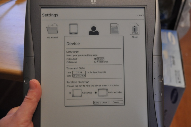 Illustration for article titled iRex Digital Reader 1000S Lightning Review